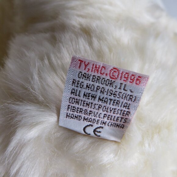 White Soft Bear with Pink Wired Ribbon & Lace Bow Valentine's Gift - Picture 10 of 11